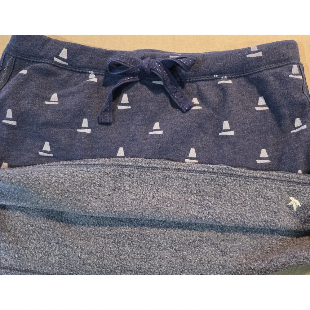 Aerie Blue Sailboat Print Knit Skater Mini Skirt Elastic Drawstring Size S NWOT
